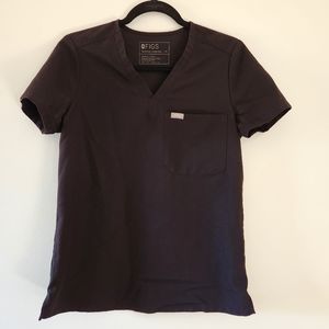 XS Black Figs Catrina One Pocket Scrub Top